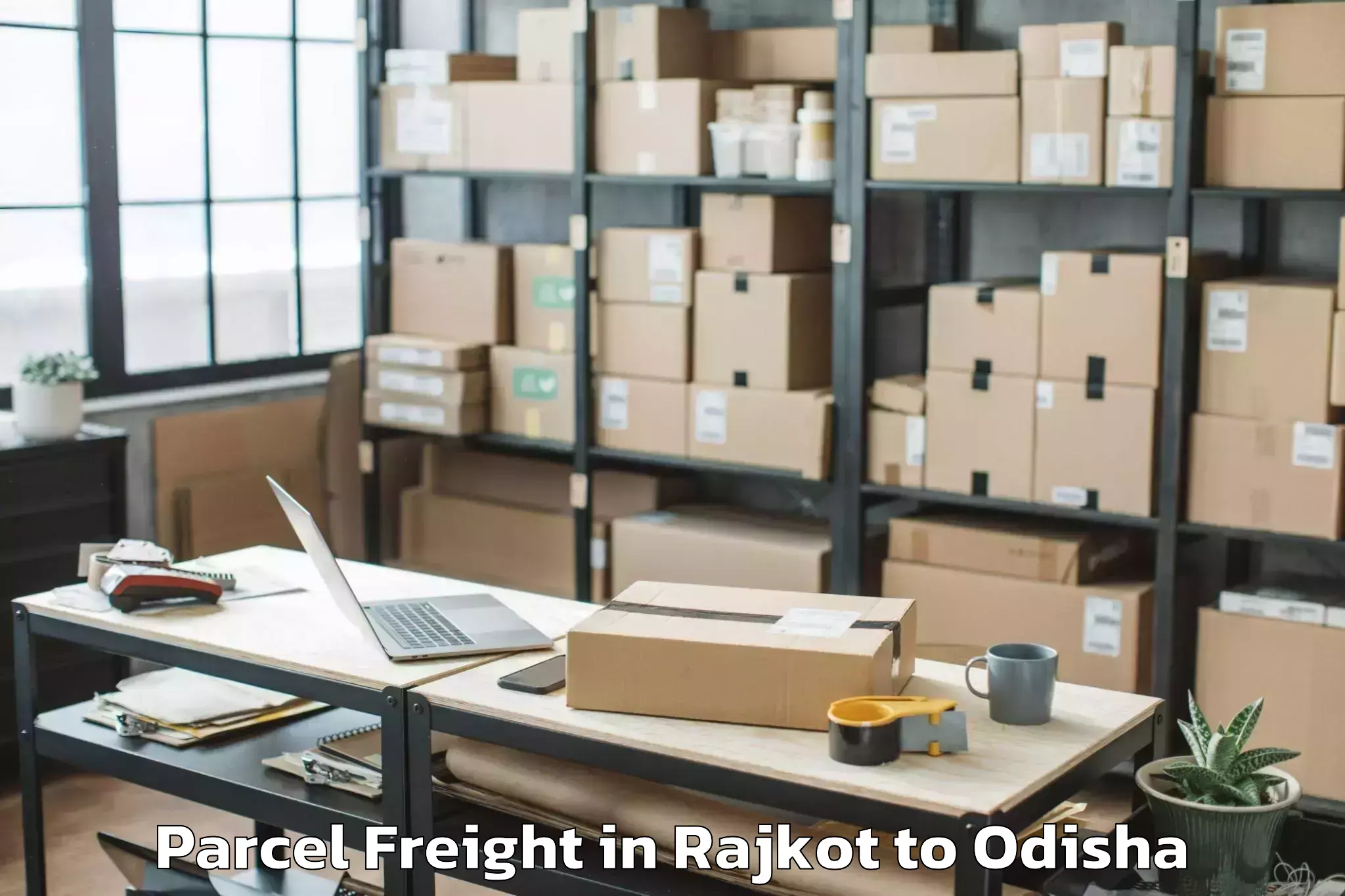 Efficient Rajkot to Khurda Parcel Freight